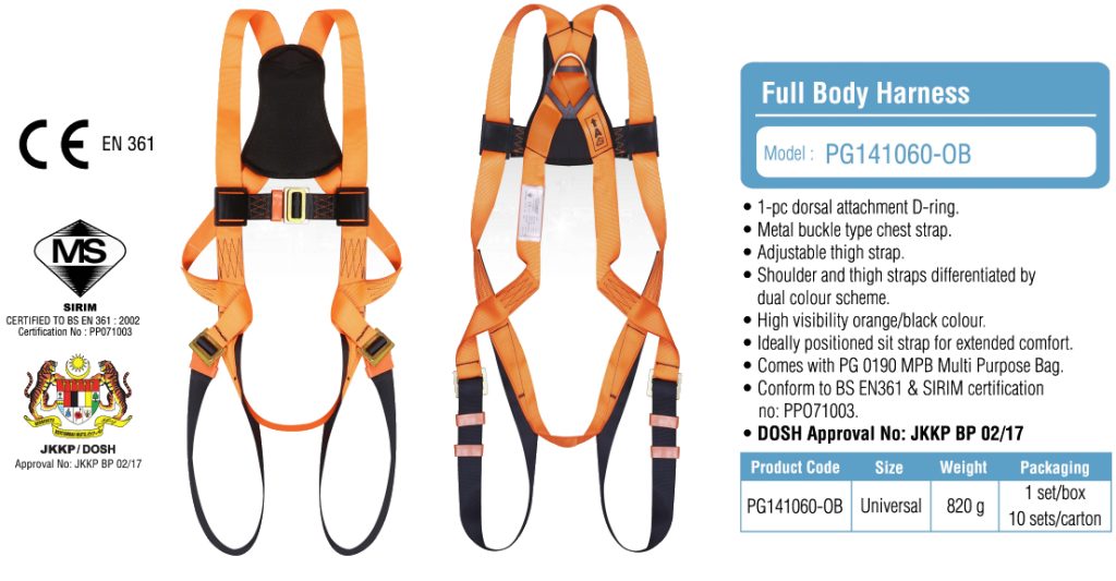 Proguard Full Body Harness PG141060-OB